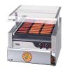 APW Wyott HR 31BW 24 Hot Dog Roller Grill with Chrome Plated Rollers and Bun Warmer 120V