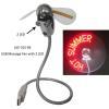 USB Light & Fan with LED Message