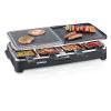 Severin Raclette Party Grill with Natural Grill, Stone Black