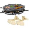  New fondue party grill Raclette barbecue with 8 pans and spatulas oven Top bbq