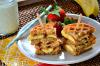 Grilled Peanut Butter Honey Banana Waffle Sandwiches
