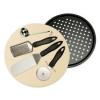 Pizza Making 6-Piece Kit For Dummies pizza pan pizza stone pizza cutter new