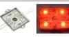 Vzll bepthet LED panel, 4 db nagyfnyerej piros LEDDEL,OF-ALU4F