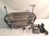 Vintage Farberware Electric Open Hearth Broiler Grill Rotisserie Model 450-A