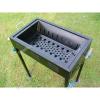 Portable Folding Detachable Dual Grill Charcoal Barbecues Grill Large Baking Large Grill for Camping RUL 255219