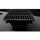 Vintage Coated Cast Iron Small Hibachi Grill W/ Handle