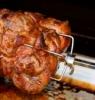 Spiebraten : Gebratenes Fleisch am Grill rotisserie Stockfoto