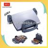Removeable plates double thermostats press grill contact grill