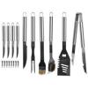 Chef Buddy 18-Piece Stainless Steel BBQ Grill Set with Case