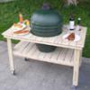 Luxury Ceramic Kamado Grill with wooden table