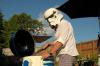 Star Wars fan uses aluminium and outdoor grill parts to build R2 D2 barbecue as tribute to beloved George Lucas films