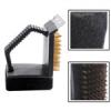BBQ Barbecue Grill Cleaner Cleaning Brush Steel Wire Sponge Shove