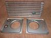 Land Rover Defender Tdci PUMA & earlier XS front grill set in Brunel silver