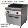 Food machine, DFGB-789-2 lava rock grill with cabinet