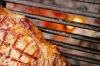 USA Texas Rib eye steak on barbecue grill