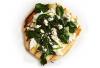 Spinach, Ricotta and Feta Grilled Pizza