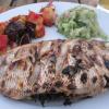 Doraden vom Grill mit Ofengemse und Gurkensalat