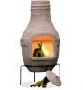 Chiminea with Grill Rack Stand Outdoor BBQ Fireplace 85cm Tall
