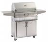 Fire Magic Charcoal Stand Alone Barbecue Grill with Smoker Hood 30 x 18