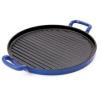 Cast iron grill plate blue