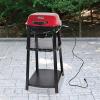 Uniflame Portable Electric Grill with Stand, Red Sedona