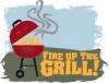 Grill_flamme : Backyard BBQ Grill Party Stockfoto