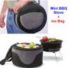 Small Home Use Portable portable grill round outdoor household Camping ICE BAG &Mini BBQ cooker Stove carbon grill fire pit