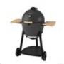 King-Griller Kamado Kooker Charcoal Barbecue Grill & Smoker, Black (CHOUBQ16619)