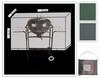 Overtrk til grill 82X62XH50 cm gr/grn