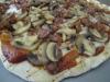 Grilled BBQ Pizza with Sausage and Mushroom