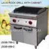 Multifunction lava grill lava rock grill with cabinet