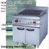 Gas grill lava rock grill with cabinet ,kitchen equipment