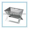 Stainless steel foldable BBQ grill for outdoor