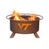 Virginia Tech VT Hokies Portable Steel Fire Pit Grill