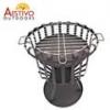 Aestivo Steel Fire Basket With Barbecue Grill 59cm Burn...