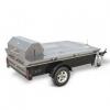 Crown Verity Towable Tailgate Grill with Storage Compartments and Sink