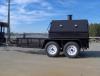 BBQ PIT SMOKER concession grill utility 5x12 trailer gas fryers NEW hog box 500