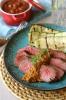 Grilled Marinated Tri Tip Steak Recipe with Red Pepper Cilantro Pesto Giveaway