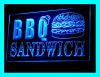 110193B Mexican BBQ sandwich burger grill Bar Grill Ribs Chef Display LED Light Sign(Hong Kong)