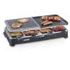 Severin Raclette Party Grill with Natural Grill Stone Black