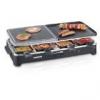 Severin Raclette Party Grill with Natural Grill, Stone Black