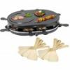 Fondue party grill Raclette Grill with 8 pans and spatulas Clatronic RG 3090