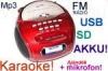 USB-SD Mp3 lejtsz, FM rdi + mini karaoke! Golon RX-186