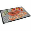 BBQ baking mesh BBQ grill sheet(50x40) with protective edge Prevent falling down from grill and cook crisp mesh and vegetable