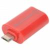 Micro USB Male to USB Female OTG Adapter - Red