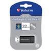 Verbatim 49064 Pendrive Unit USB PinStripe da 32 GB Nera