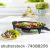 Electric barbecue and grill