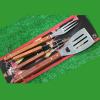 Barbecue tool barbecue grill large three-piece suit shovel fork clip BBQ Accessories