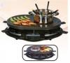 Total Chef 8 Person Party Grill Raclette w Fondue Pot