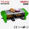 Mini raclette stone grill for 2 persons,GS(EK1),350W,green